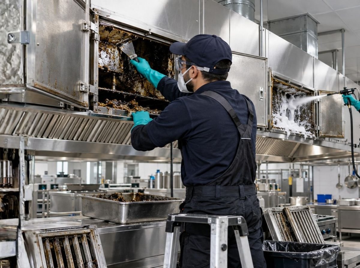 Cozinha industrial e espaço gastronômico de alta higienização