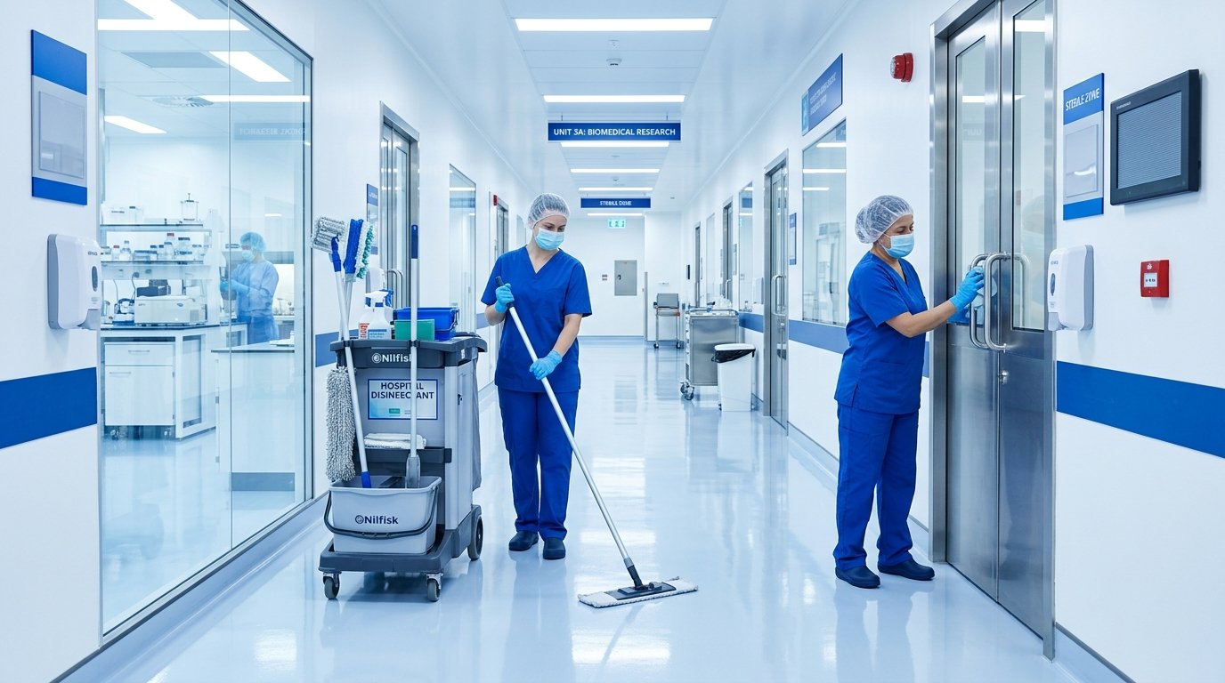Higienização técnica e desinfecção para clínicas médicas e laboratórios